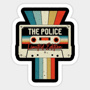 Graphic The Police Proud Name Cassette Tape Vintage Birthday Gifts Sticker